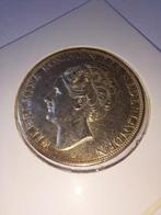 2,5 gulden zilver Wilhelmina 1933 b grof haar, Verzenden, Zilver, Koningin Wilhelmina, Losse munt