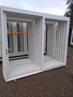 Hardhout kozijn met 1 schuifdeur 2 vakken, Deurkozijn, 225 cm of meer, Nieuw, Ophalen of Verzenden