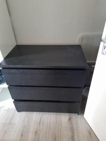 Ikea malm ladekast 2 stuks - 3 laden 80x78