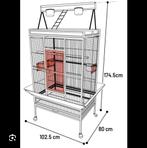Papegaaien kooi te koop, Dieren en Toebehoren, Vogels | Hokken en Kooien, Ophalen of Verzenden, Zo goed als nieuw, Metaal, Vogelkooi