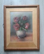H Wijngaarden - Stilleven met rode rozen - ca 1930, Antiek en Kunst, Ophalen of Verzenden