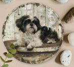 wanddecoratie shih tzu - boomer hondje ( metaal ), Verzenden, Nieuw