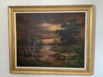JOOP SMITS schilderij vennetjes serie 80x100cm , nieuwstaat! beschikbaar voor biedingen