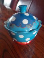 Douwe Egberts suikerpotje, Gebruikt, Porselein of Keramiek, Schaal, Rond