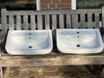 dubbele wastafel van Villeroy & Boch te koop, Doe-het-zelf en Verbouw, Ophalen, Gebruikt, Wastafel