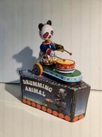 Drummende beer  van blik, Ophalen of Verzenden