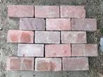 Gebakken klinkers / keiformaat / 10-duimers, Tuin en Terras, Tegels en Klinkers, Ophalen, Keramiek, Klinkers, Zo goed als nieuw