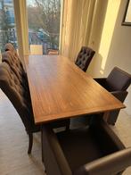 Tafel + stoelen, Ophalen, Gebruikt, 4 tot 6 stoelen