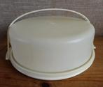 Tupperware taarthouder met handvat Crème Ø 33,5cm, Ophalen of Verzenden, Zo goed als nieuw, Crème, Bak of Kom