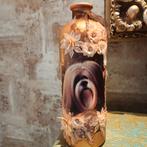 Decoratieve fles met Lhasa Apso, Overige kleuren, Ophalen of Verzenden, Minder dan 50 cm, Glas