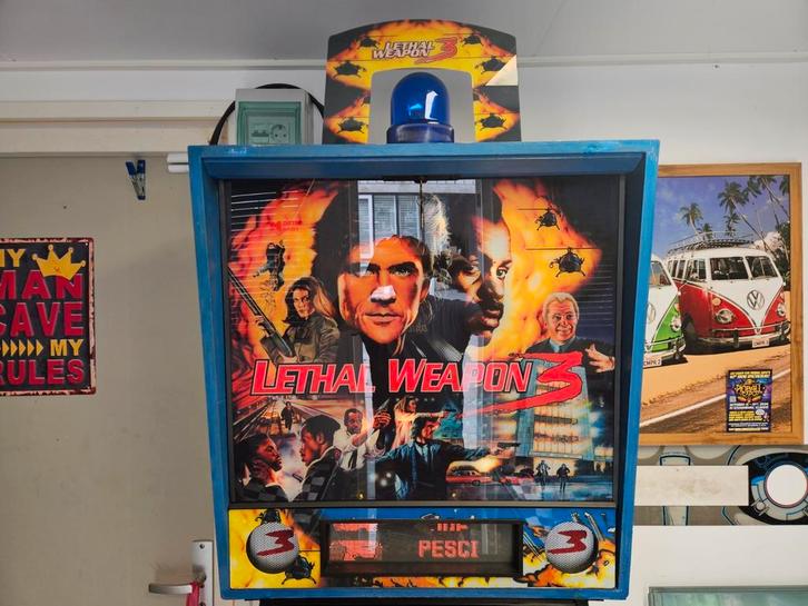 Lethal Weapon 3 data east pinball, Verzamelen, Automaten | Flipperkasten, Gebruikt, Dot-matrix, Flipperkast, Data East, Ophalen