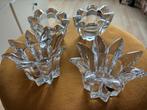 4 kristallen waxinelichthouders, Ophalen, Kristal