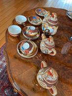 Zeer mooi Japans thee servies met Geisha afbeelding in kopje, Ophalen of Verzenden