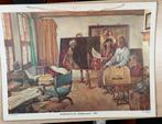 Rembrandt in zijn schilderkamer - Wandplaat, Ophalen of Verzenden