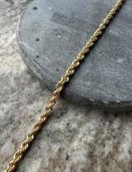 Prachtige 14k gouden Robe/ koord armband nieuw, Ophalen of Verzenden