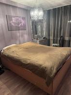 Tweepersoonsbed 180x220 cm. Elektrisch verstelbaar, Bruin, Tweepersoons, Ophalen of Verzenden, 180 cm