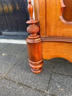 antieke mahonie kast met opstand, 110 cm breed, totaal h 170, Antiek en Kunst, Antiek | Meubels | Kasten, Ophalen of Verzenden