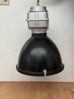 Industrieele hanglamp (zwart & metaliek), Huis en Inrichting, Lampen | Hanglampen, Ophalen, Zo goed als nieuw, Glas, Minder dan 50 cm