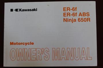 Kawasaki ER-6F Ninja 650R 2009 motorcycle owner's manual  beschikbaar voor biedingen