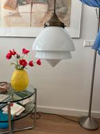 Schoollamp Art Deco 1930, Huis en Inrichting, Lampen | Vloerlampen, Gebruikt, Ophalen of Verzenden, Glas, Minder dan 100 cm