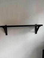2x wandplank zwart, Ophalen, Gebruikt