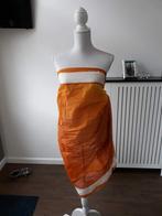 Pareo trendy kleur oranje voor over badkleding, Nieuw, Oranje, Ophalen of Verzenden, Overige typen