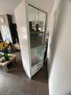 Hoge Vitrinekast met Lades & Sleutels, Huis en Inrichting, Kasten | Vitrinekasten, Ophalen, Gebruikt, 200 cm of meer, 50 tot 100 cm