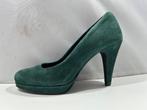 Selected, maat 39 plateau pumps van groene suède, Kleding | Dames, Schoenen, Ophalen of Verzenden, Zo goed als nieuw, Groen, Schoenen met hoge hakken