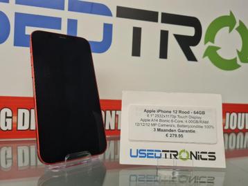 Apple iPhone 12 Rood - 64GB | 3 Maanden Garantie beschikbaar voor biedingen