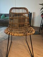 4 Eetkamerstoelen in goede staat, Huis en Inrichting, Stoelen, Bruin, Riet of Rotan, Ophalen of Verzenden, Zo goed als nieuw