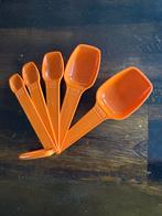 Nieuwe Tupperware maatlepels 5 stuks aan hanger, Ophalen of Verzenden, Nieuw, Oranje, Overige typen