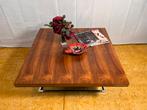Gratis bezorging! Multifunctionele salontafel en eettafel, Gebruikt, 100 tot 150 cm, Vierkant, Metaal
