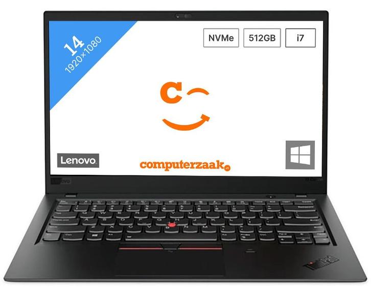 Lenovo ThinkPad X1 Carbon 6th Gen/Intel Core i7 1.80GHz/16GB, Computers en Software, Windows Laptops, Refurbished, 14 inch, 2 tot 3 Ghz