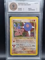 Hitmontop holo 2001 neo discovery #3 woetoe grading 9 mint, Verzenden, Zo goed als nieuw, Meerdere kaarten