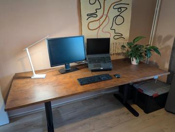 Sta-zitbureau | 80x200 | massief beukenhout | IKEA onderstel beschikbaar voor biedingen