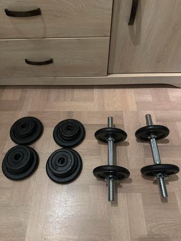 Dumbbell Set - Diverse Gewichten en Stangen beschikbaar voor biedingen