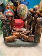 Antieke houten kerststal #kerst, Diversen, Kerst, T, Ophalen of Verzenden, Zo goed als nieuw, N