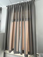 4x Verduisterende Gordijnen - Grijs inclusief ophangsysteem, Huis en Inrichting, Stoffering | Gordijnen en Lamellen, Ophalen, 200 cm of meer