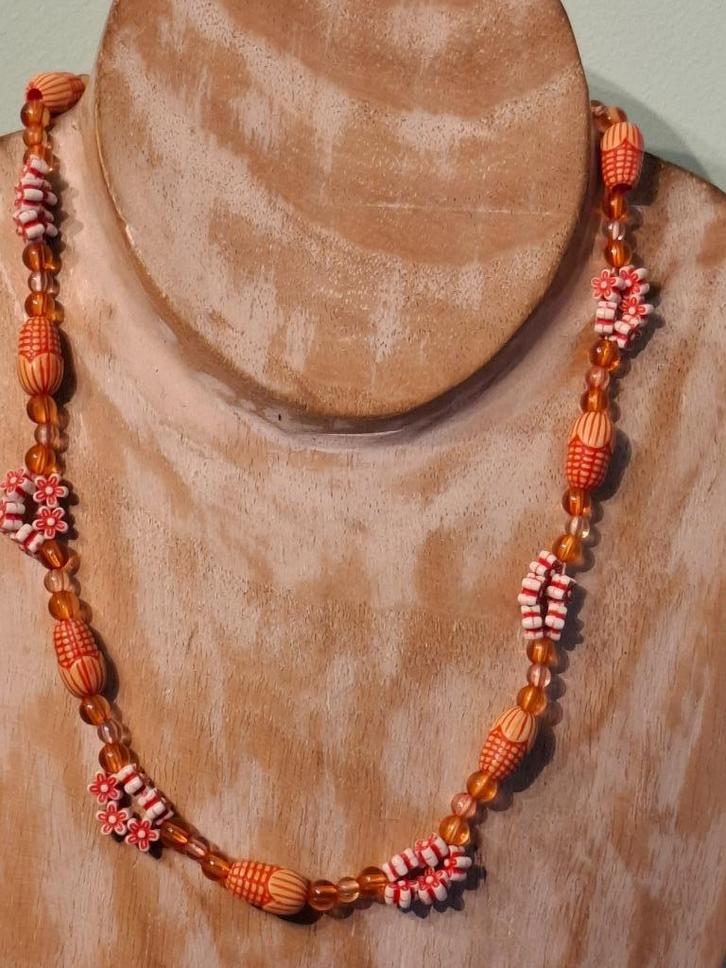 **SALE** ketting 0.50 eurocent, Sieraden, Tassen en Uiterlijk, Oorbellen, Zo goed als nieuw, Overige materialen, Overige kleuren