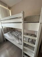 Houten stapelbed met lattenbodem, Huis en Inrichting, Slaapkamer | Stapelbedden en Hoogslapers, Gebruikt, 90 cm, Tweepersoons