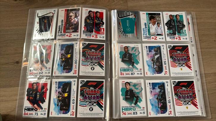 Base Set F1 2024 Topps Turbo Attax, Verzamelen, Automerken, Motoren en Formule 1, Zo goed als nieuw, Formule 1, Ophalen of Verzenden