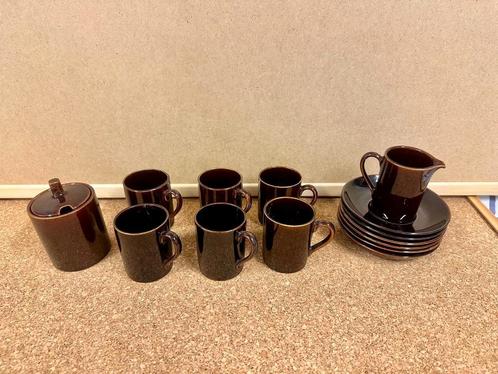 Sphinx Maastricht espresso set bruin, Huis en Inrichting, Keuken | Servies, Zo goed als nieuw, Kop(pen) en/of Schotel(s), Overige stijlen
