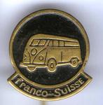 VW Volkswagen spijl bus zwart op koper speldje ( D_123a ), Verzenden, Zo goed als nieuw, Transport, Speldje of Pin