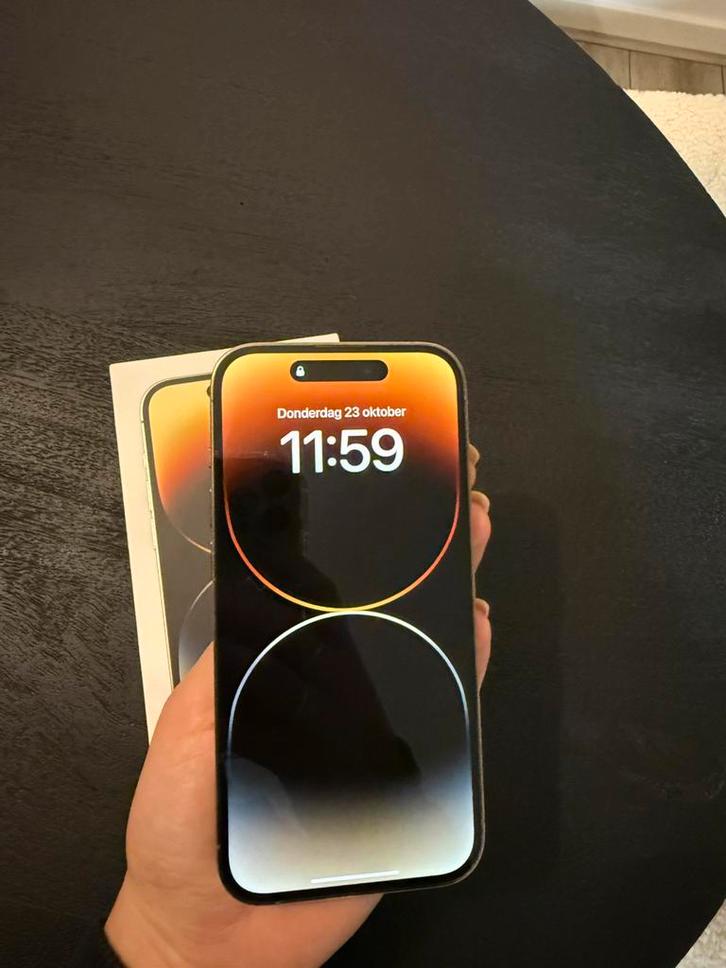 Iphone 14 pro gold, Telecommunicatie, Mobiele telefoons | Apple iPhone, Zo goed als nieuw, 128 GB, iPhone 14 Pro, Goud, Ophalen
