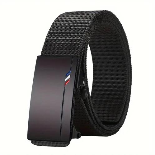 Nieuwe zwarte riem "RWB" m/snelsluiting (one click system), Kleding | Heren, Riemen en Ceinturen, Nieuw, Zwart, Verzenden