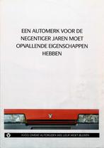Folder Yugo (zastava) Sana, Cabrio, 45A, 55A, 65A + kleuren, Ophalen of Verzenden, Zo goed als nieuw, Overige merken
