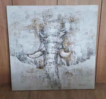 Schilderij Olifant beschikbaar voor biedingen