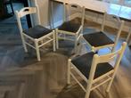 Stoelen, wit ,hout, Ophalen of Verzenden, Zo goed als nieuw, Wit, Hout