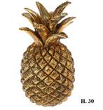 Ananas goudkleur; 2 soorten - woonaccessoires kerst, Verzenden, Nieuw, Overige typen