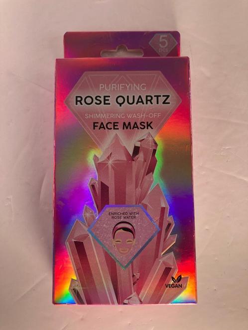 Purifying Rose Quartz Face Mask - 5x 7g - Vegan, Sieraden, Tassen en Uiterlijk, Uiterlijk | Gezichtsverzorging, Nieuw, Verzorging
